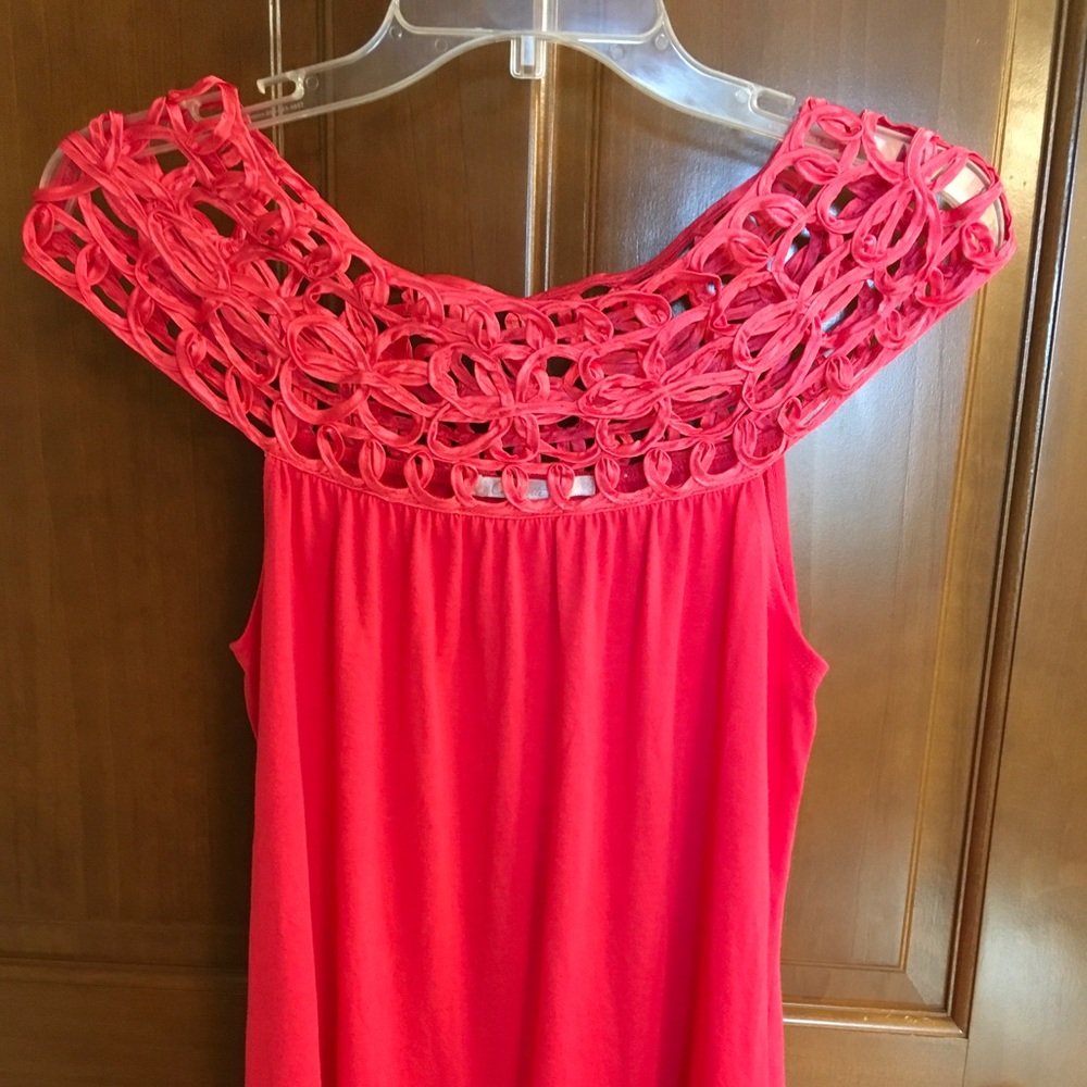 Charlotte Russe top with ribbon top size medium